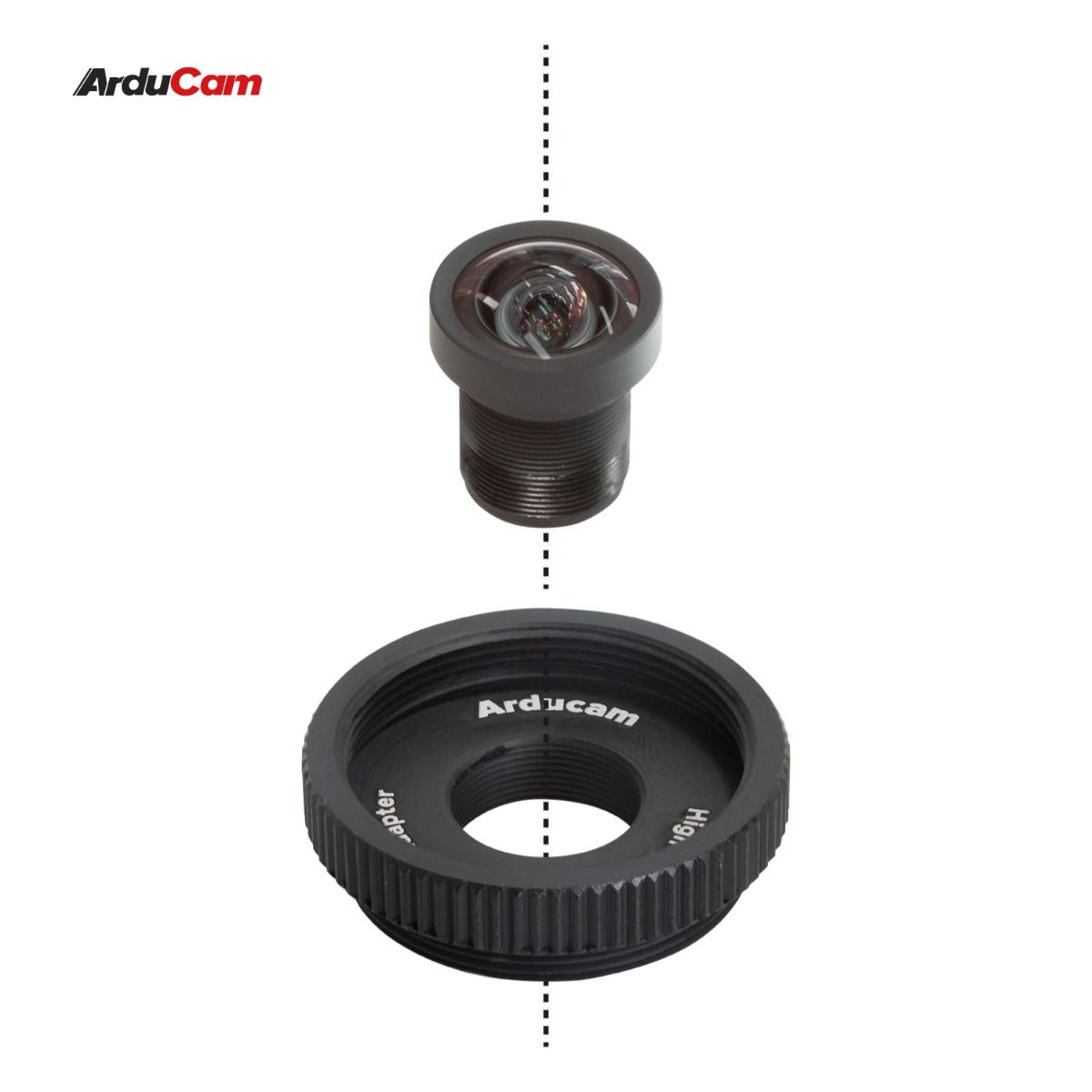 Arducam 100 Degree Low distortion 1/2.3″ M12 Lens with Lens Adapter for Raspberry Pi High Quality Camera
